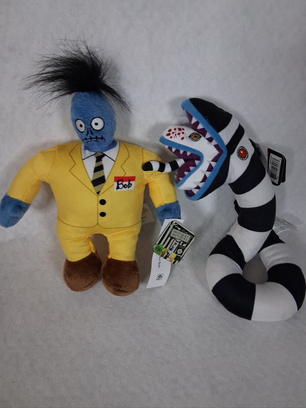 NEW BeetleJuice BeetleJuice 2 Bob & Sandworm Plush Lot Monster Halloween Movie